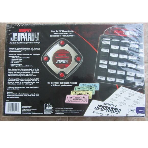 ESPN JEOPARDY! Ultimate Sports Trivia Challenge Board Game NEW SEALED - Picture 3 of 3